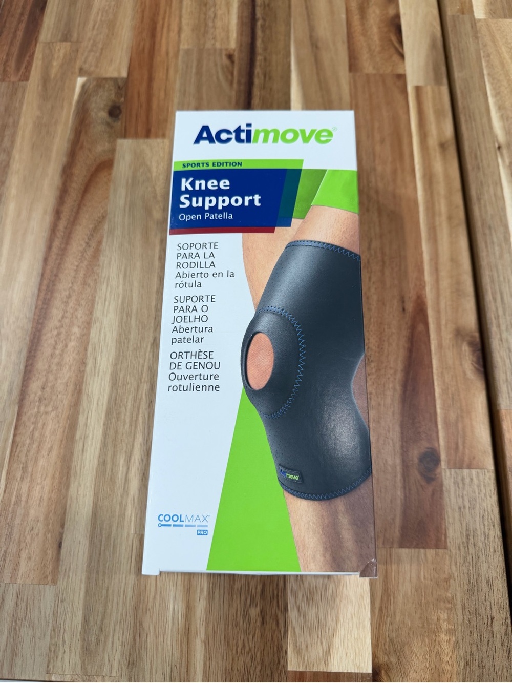 Active USA Knee Support Open Patella - Black